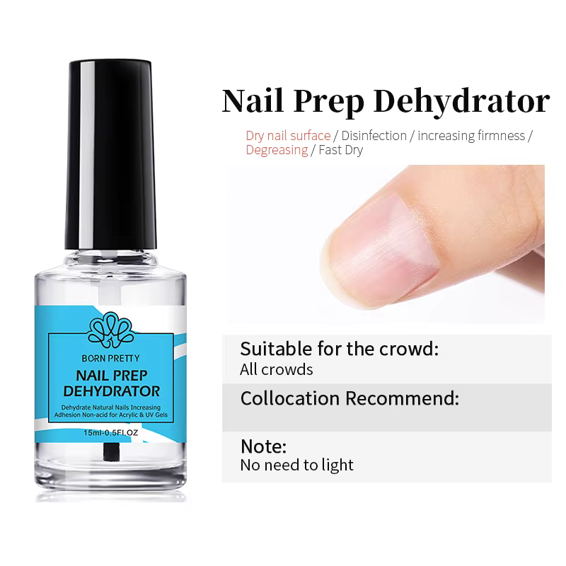 BORN PRETTY 15ml déshydrateur de préparation d'apprêt des ongles Gel vernis à ongles pas besoin de U