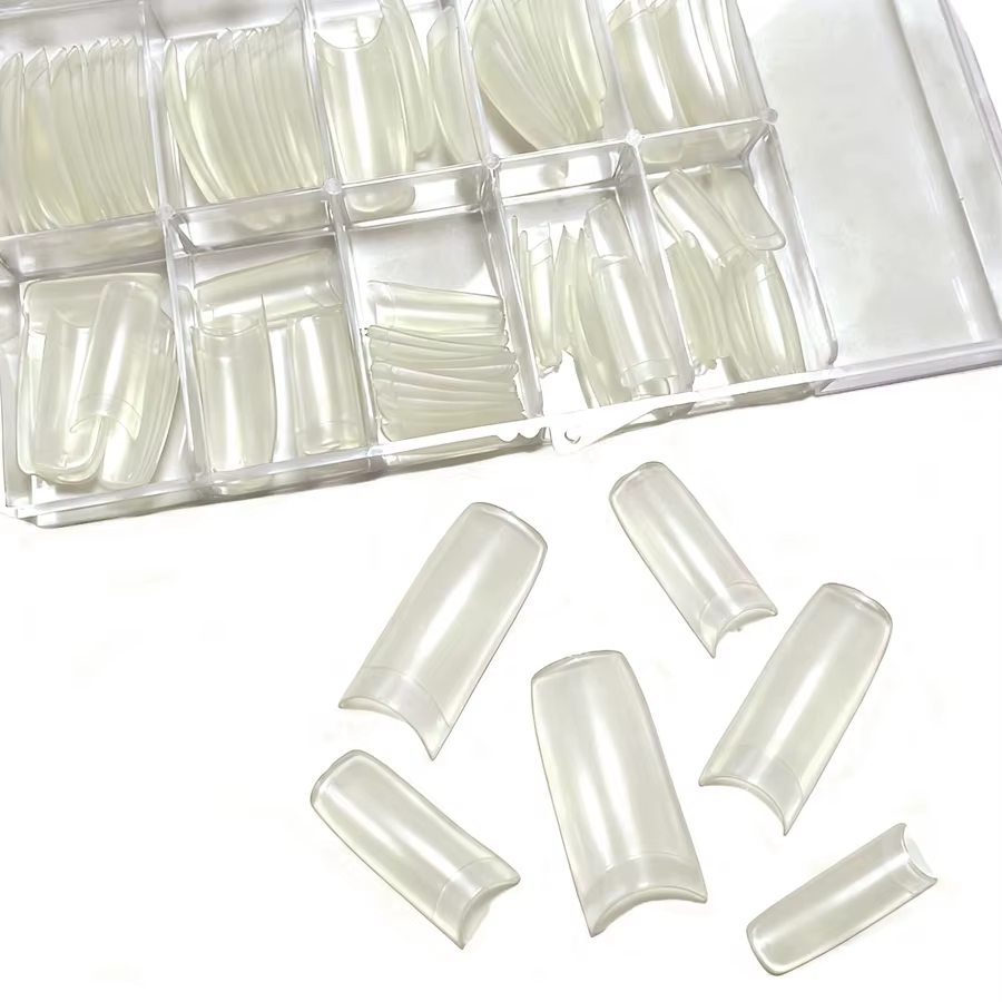 100 pièces pointes d'ongles français nacrés, faux ongles pour Gel UV pointe d'extension acrylique ma