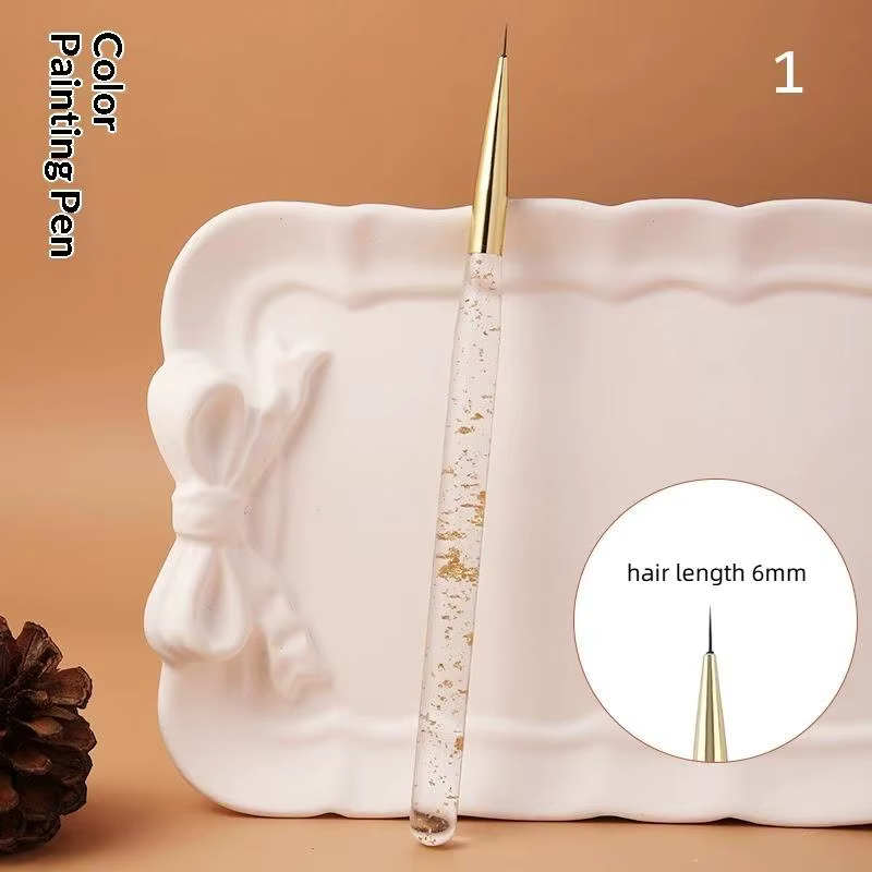 Stylos pour nail art en acrylique compatibles avec le gel UV pour un travail de détail de qualité pr