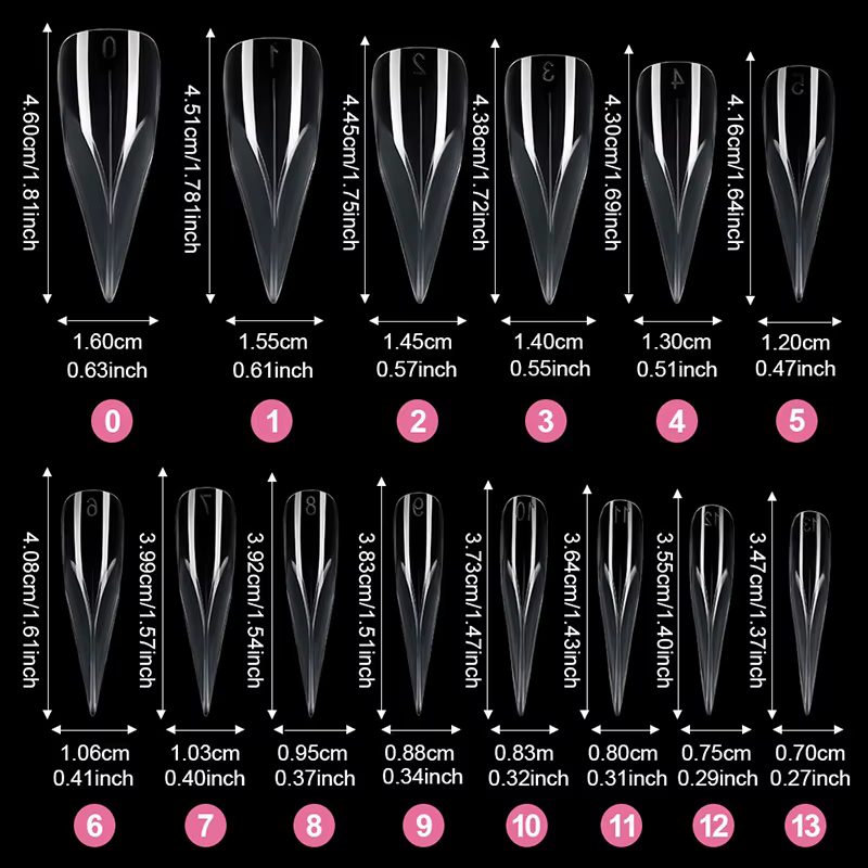 140 pièces 3D faux ongles presse sur ongles Extension conseils pliable double forme couverture compl