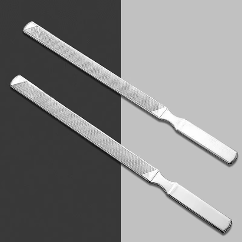 Lime à ongles professionnelle en acier inoxydable, bloc de polissage, ponçage pour lime à ongles, fo