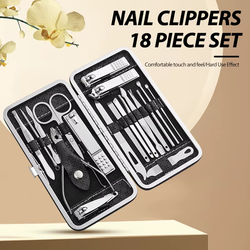 Ensemble de coupe-ongles grande taille pour la maison, pince à peau de fréquence alertes onale pour 