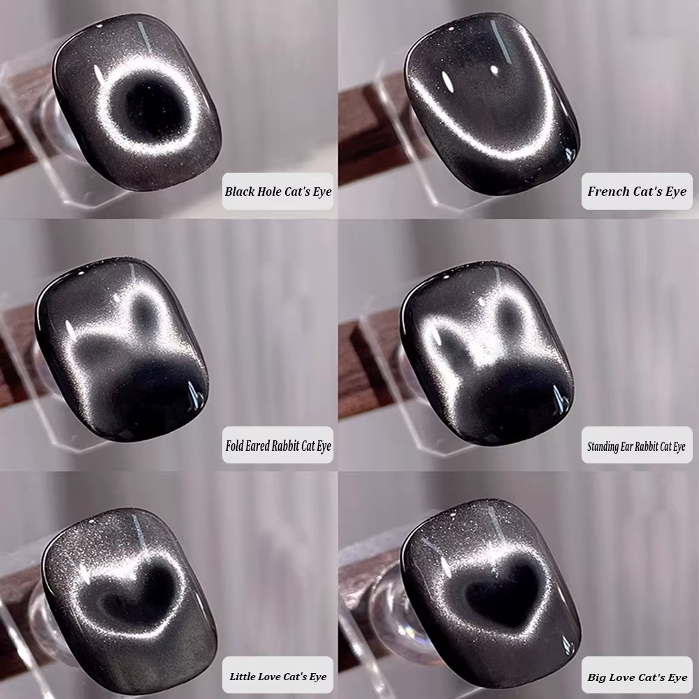  Ensemble complet d'outils auxiliaires magnétiques œil de chat pour Nail Art, pour trou noir, œil d