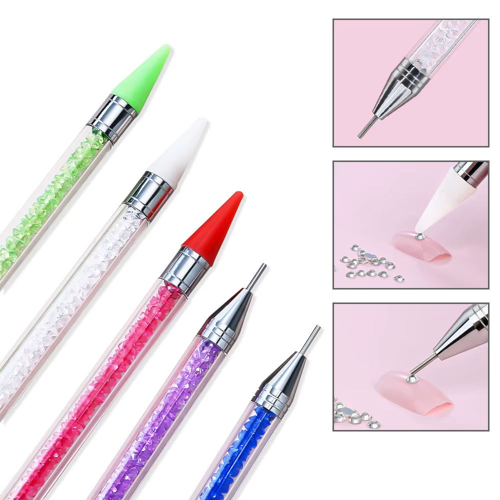 Stylo à points pour cueilleur de strass, 1 pièce, crayon de cire à double extrémité pour pointe de s
