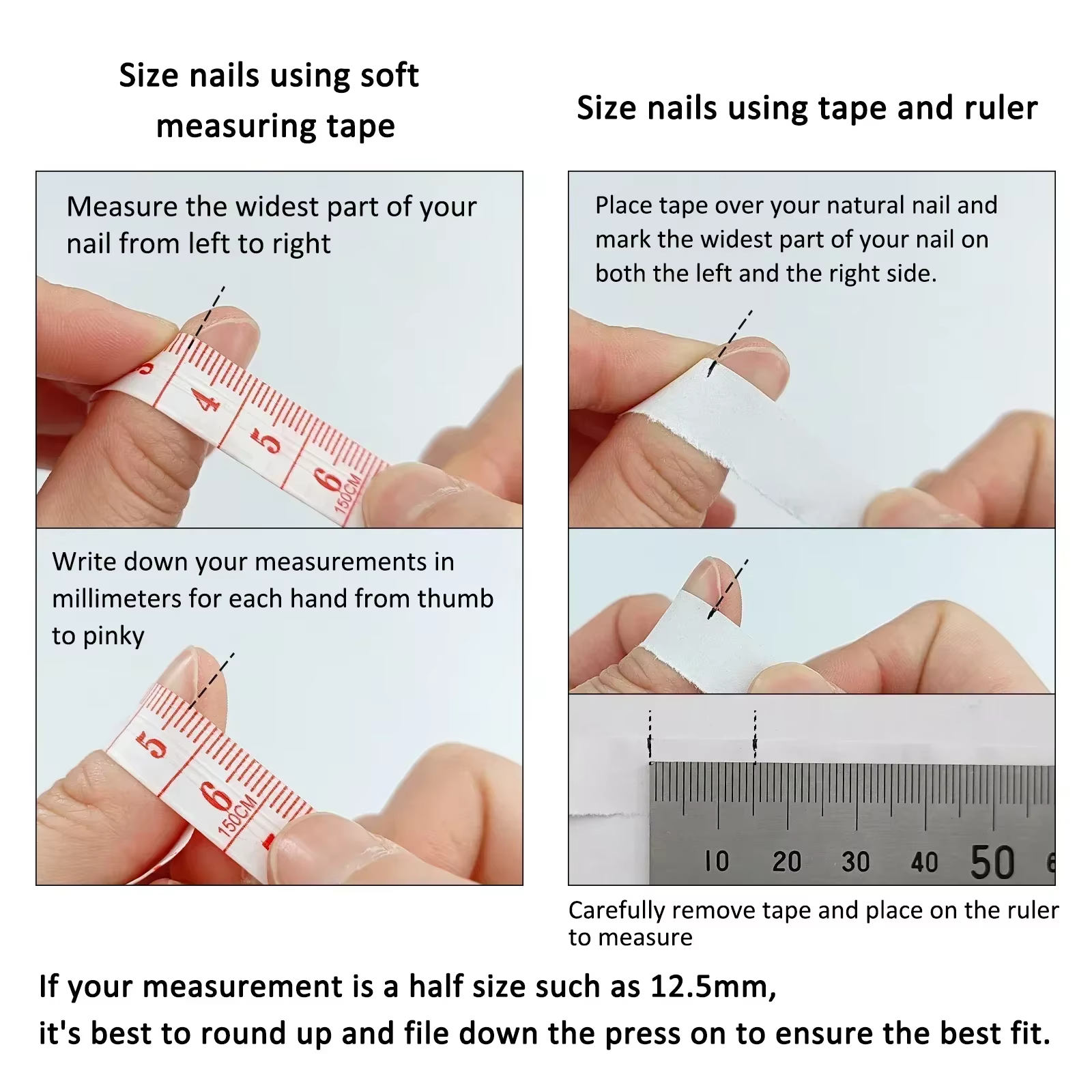 10 pièces couleur nue à la main presse sur les ongles couverture complète changement progressif cris