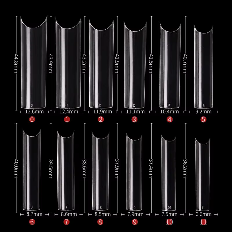 240 pièces/boîte multi-tailles XXL longs faux conseils presse sur ongles acryliques couverture compl