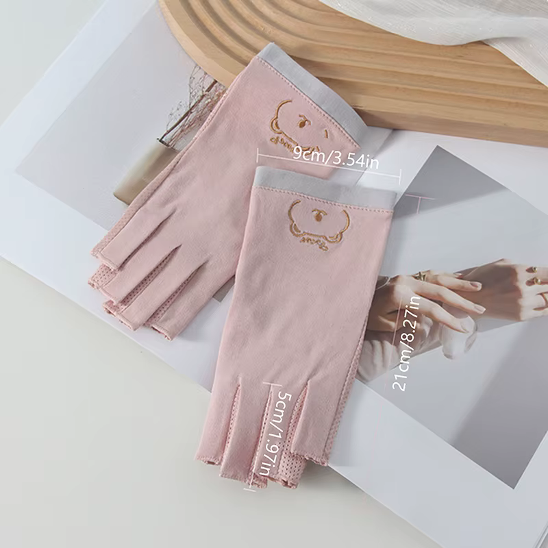 Gants anti-uv pour ongles, 1 paire, bouclier de Gel UV, sans doigts, outils de manucure, Nail Art, l