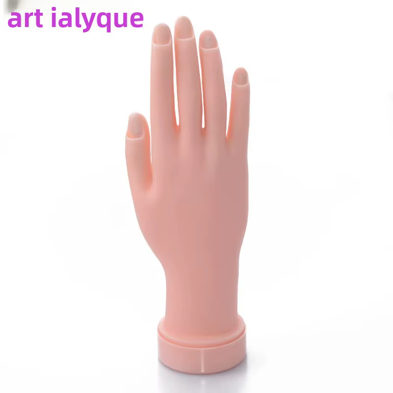 Modèle de main de pratique d'ongle souple et Flexible, fausse main pliable pour l'entraînement de ma