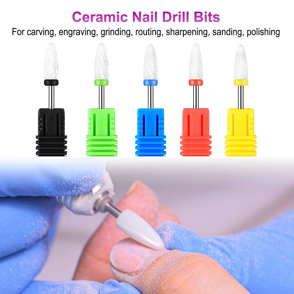 Forets à ongles en carbure, 67 Styles, fraise électrique rotative en céramique pour manucure, dissol
