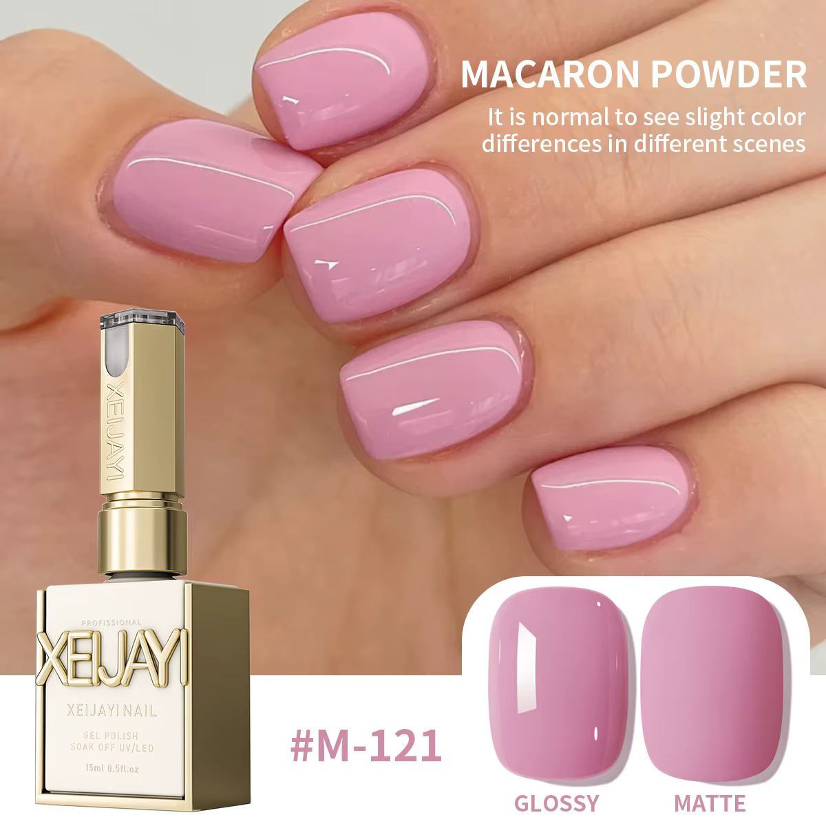 15ML rose Gel pour ongles Semi Permanent Nail Art trempage UV LED Salon de manucure bricolage Salon 