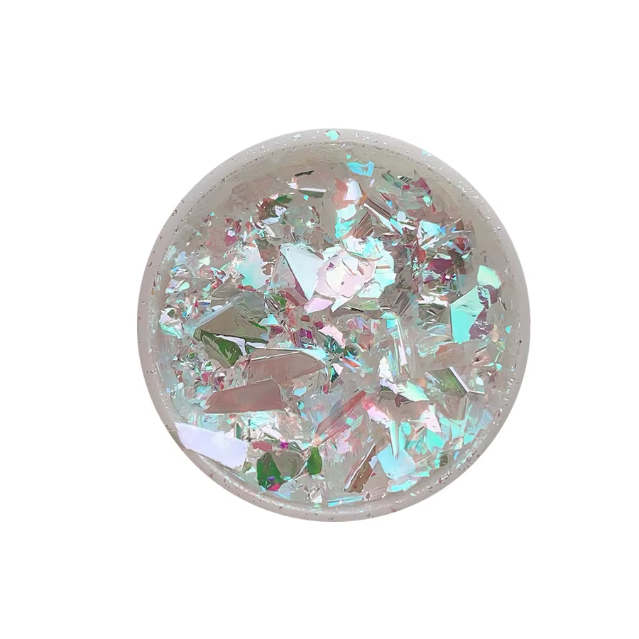 Flocons d'opale de clair de lune Aurora Chrome paillettes holographiques Nail Art poudre brillante e