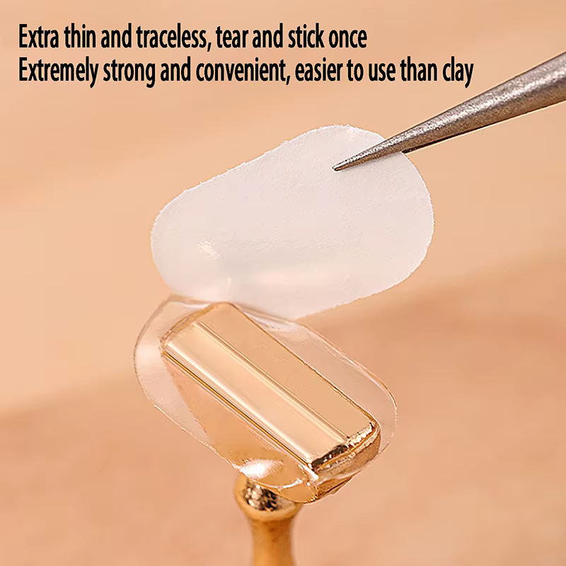 Ruban adhésif Double face Transparent sans trace pour faux ongles, présentoir, outils, bande de manu