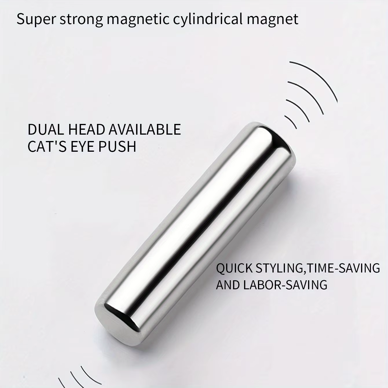 Stylo magnétique rond pour vernis Gel œil de chat, 3x0.7cm, pour peinture des ongles 3D, bâton magné