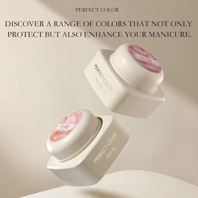 Vernis à ongles 4 en 1, couleur parfaite, 20g, 12 couleurs, Base en caoutchouc, Extension pour brico