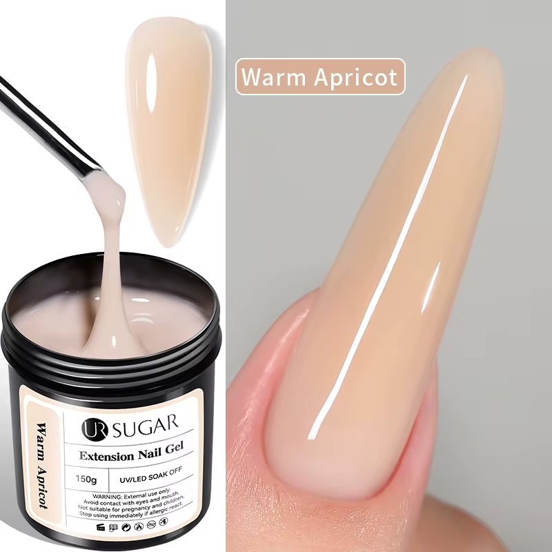 UR SUGAR 150g Gel de construction rapide rose doux 6 en 1 Acrygel pour extension d'ongles auto-nivel