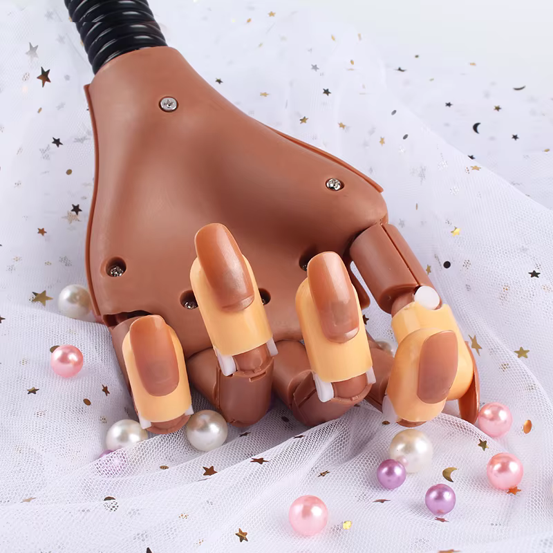 Nail Art pratique main manucure pratique doigt acrylique ongles conseils avec 100 pièces faux ongles