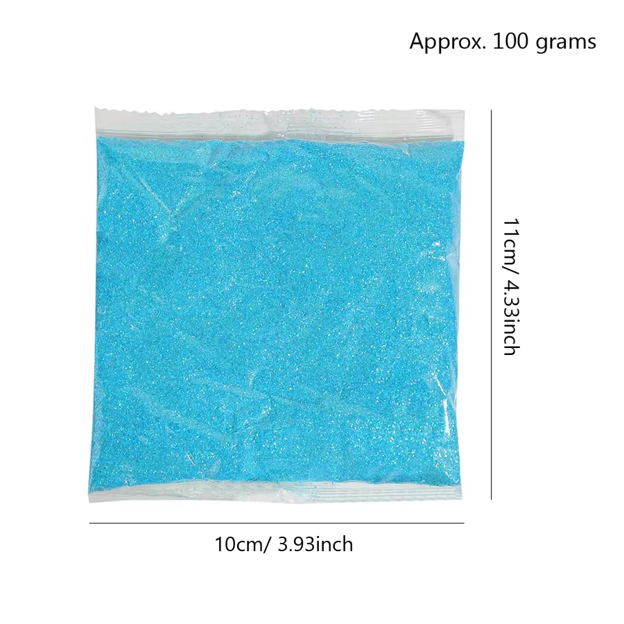 Poudre de paillettes Extra Fine pour ongles, 100g, en vrac, pour modèles de pointes d'art des ongles
