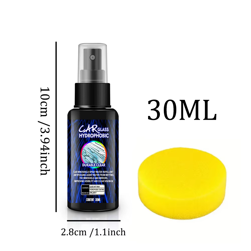 Spray hydrofuge pour voiture, revêtement anti-pluie pour vitres de voiture, liquide hydrophobe anti-