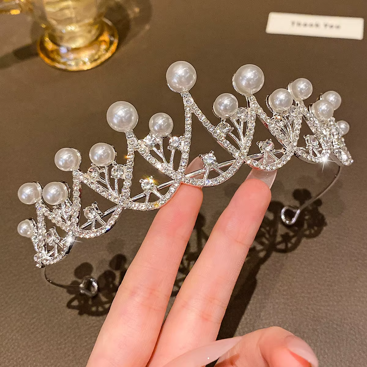1 grande couronne, bandeau de tempérament à la mode, accessoire pour cheveux à vent doux, adapté aux
