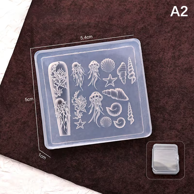 Moule à ongles en Silicone, pétales de fleurs de printemps, fleur de cerisier, modèle de manucure, s