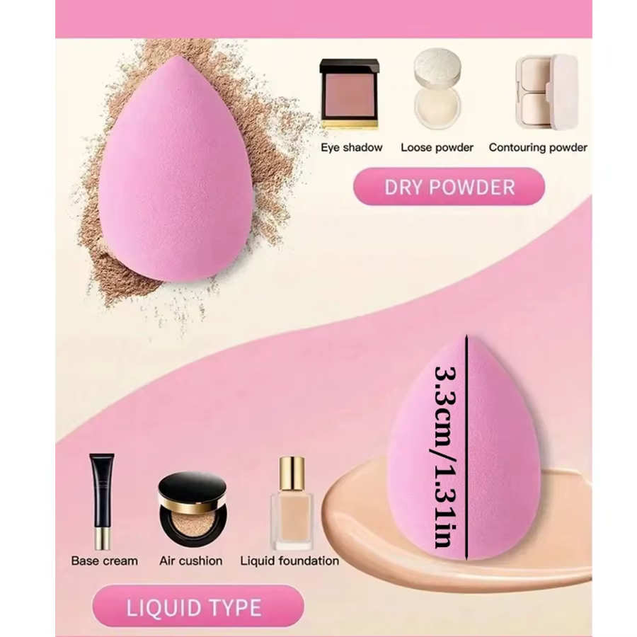 Mini bouffée de doigts, fond de teint cosmétique, éponge cosmétique, mélangeur de maquillage, adapté