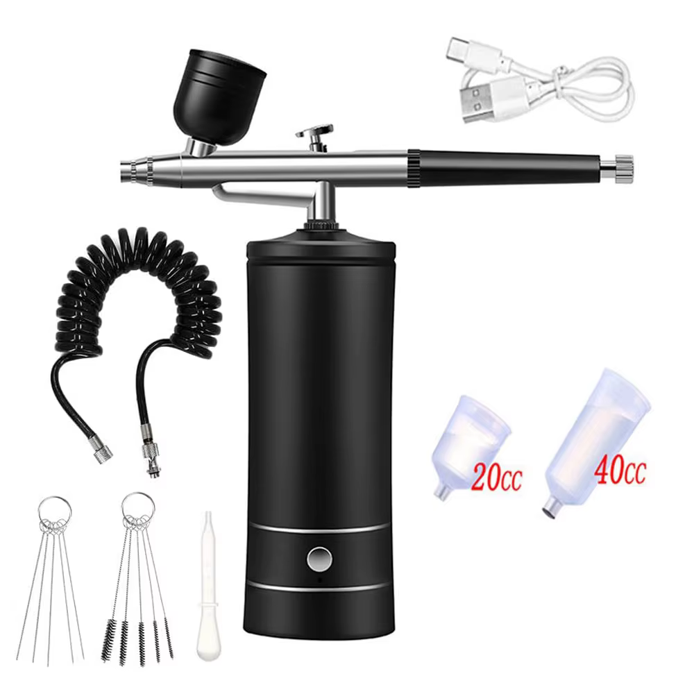 Aérographe ongles avec compresseur brosse à air Portable avec compresseur pour ongles Art gâteau pei
