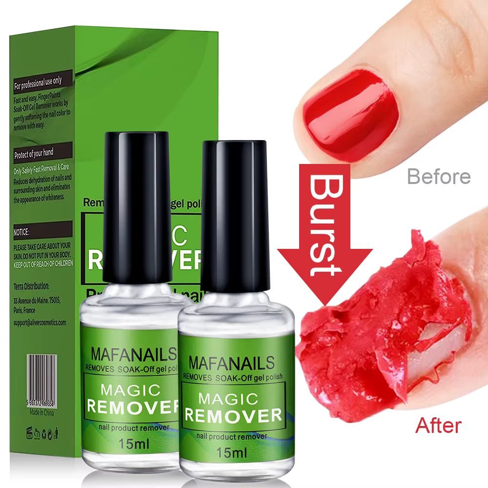 Dissolvant de vernis à ongles professionnel non irritant, dissolvant de gel, dissolvant de vernis à 