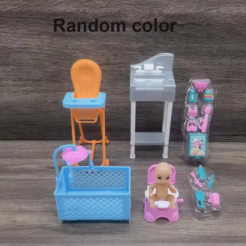 Accessoires Éducatifs Miniatures pour Poupées : Ensemble Complet pour Maison de Poupée avec Évier, L