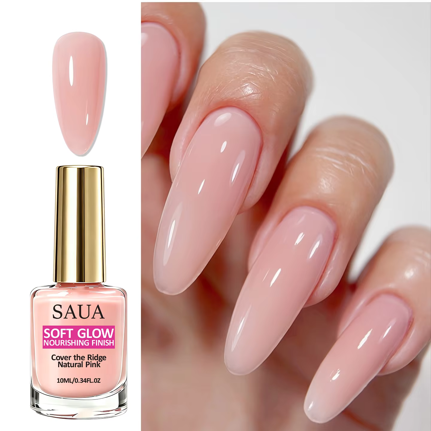 Le vernis à ongles rose de 10 ml peut créer des ongles brillants et sains. Il est pratique à utilise