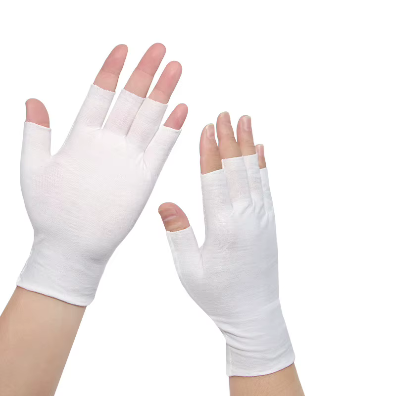 Gants anti-UV en gel, protection professionnelle pour manucure, protège les mains, gants sans doigts