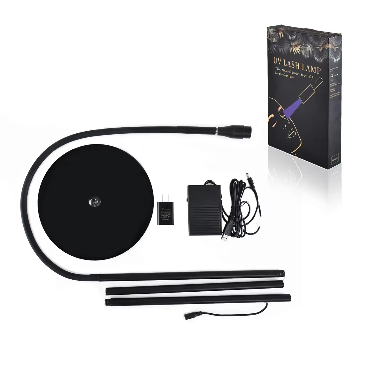 Lampe à polymériser UVLED avec interrupteur au pied, mise au point réglable, lampadaire, greffage de