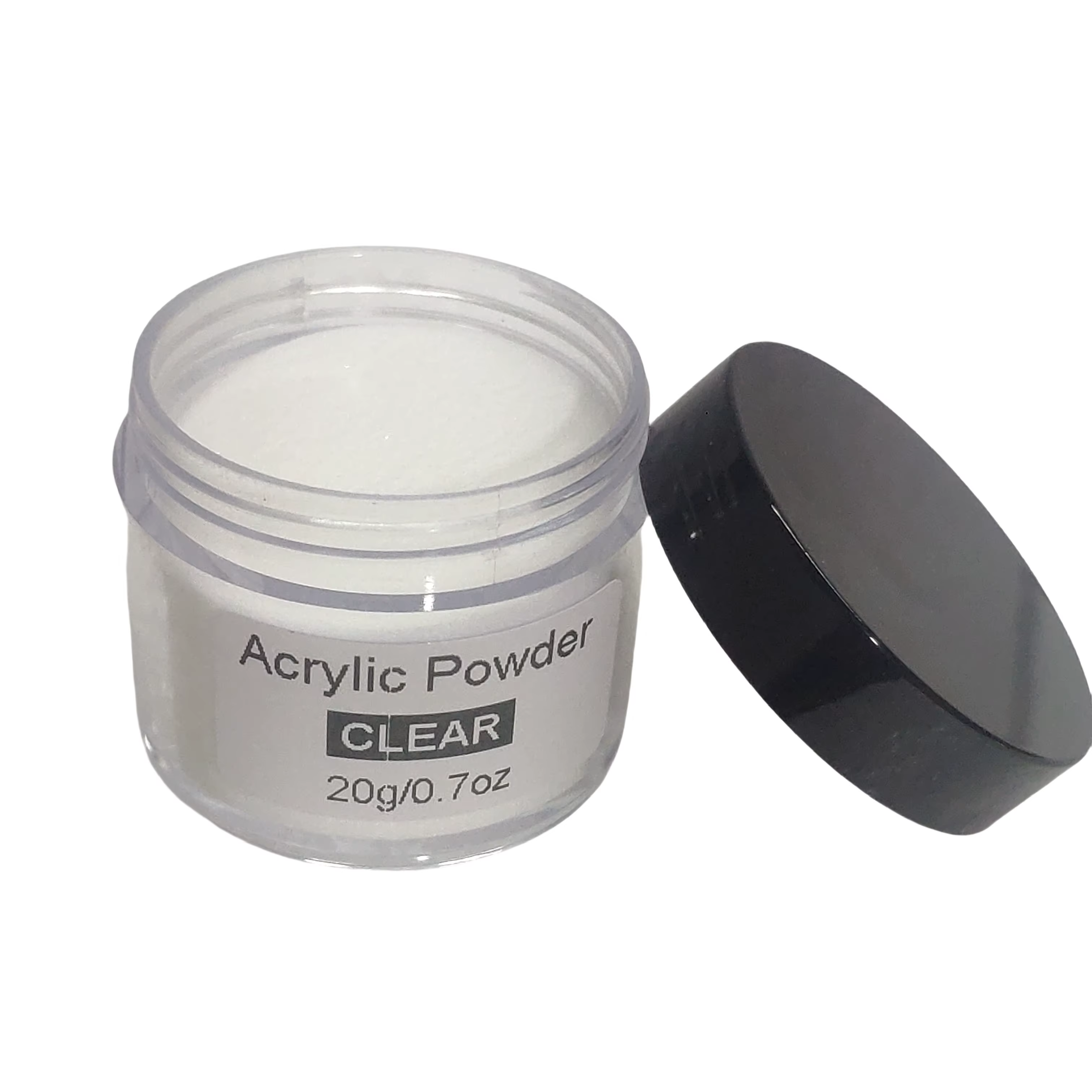Poudre acrylique pour ongles 20g, blanc transparent, rose nude, polymère, convient aux débutants, 3 