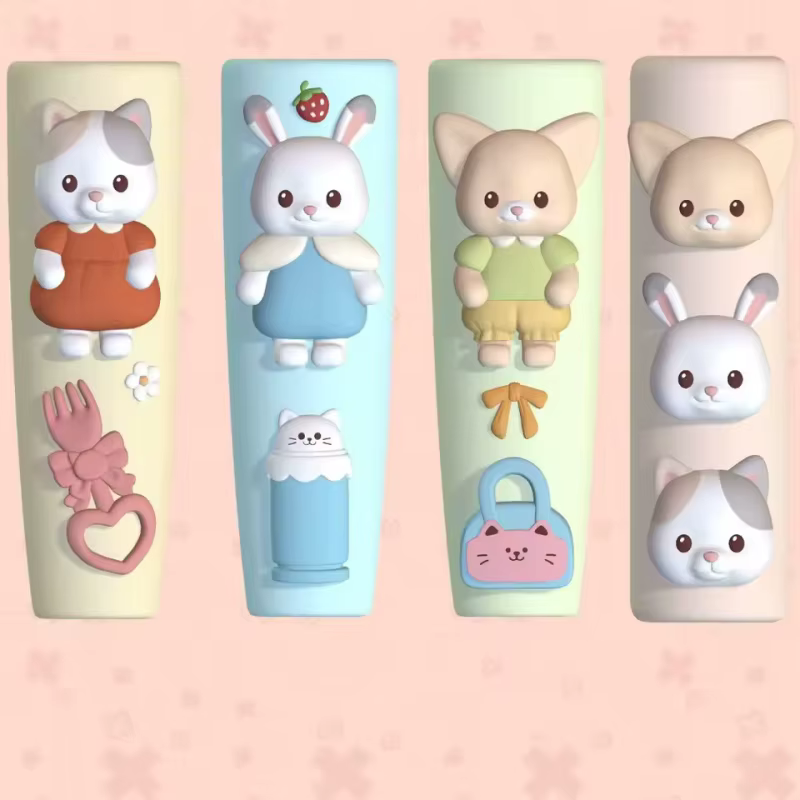 Kawaii Sanrio ma mélodie 3D acrylique Nail Art moule accessoires bricolage nœud papillon lapin miroi