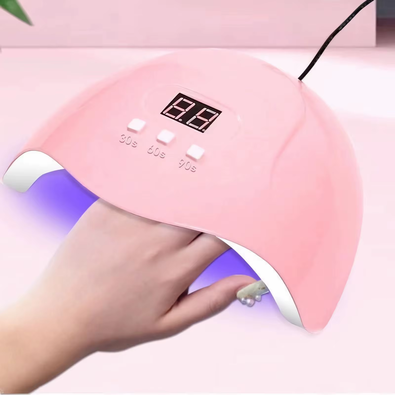YIKOOLIN – ensemble d'outils d'art des ongles 7 en 1, avec lampe UV LED, perceuse électrique 20000 t