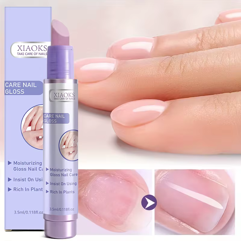 Stylo d'huile pour soins des ongles 3-en-1, une essence nourrissante transparente à séchage rapide q
