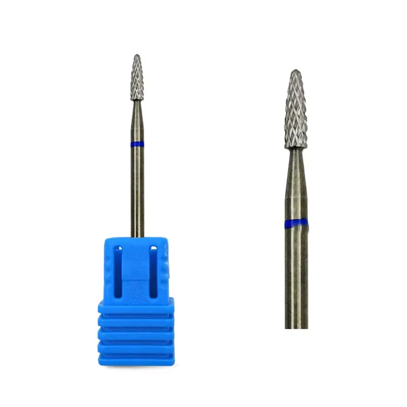HYTOOS – mèche à ongles en carbure pour cuticules, fraise rotative en carbure de 3/32 pouces pour ma