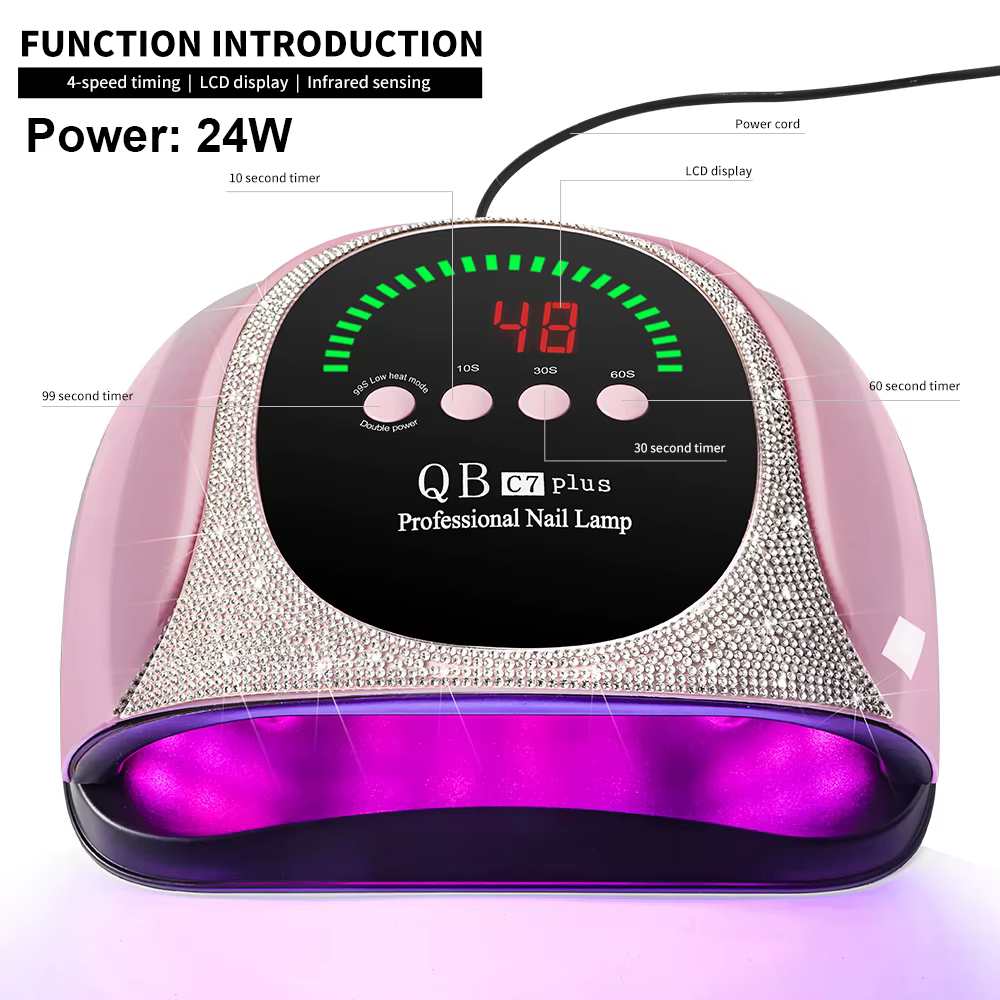 Lampe professionnelle UV/LED pour vernis à ongles, 57 LED, séchage rapide, lampe à polymérisation av