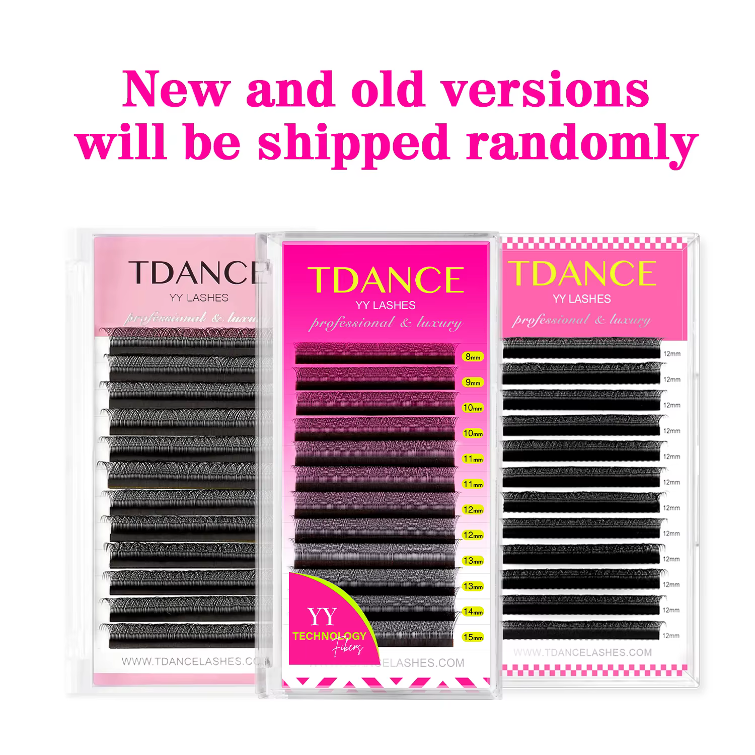 TDANCE 8-15MIX YY forme tissé à la main Premium vison doux lumière naturel Extension de cils maquill