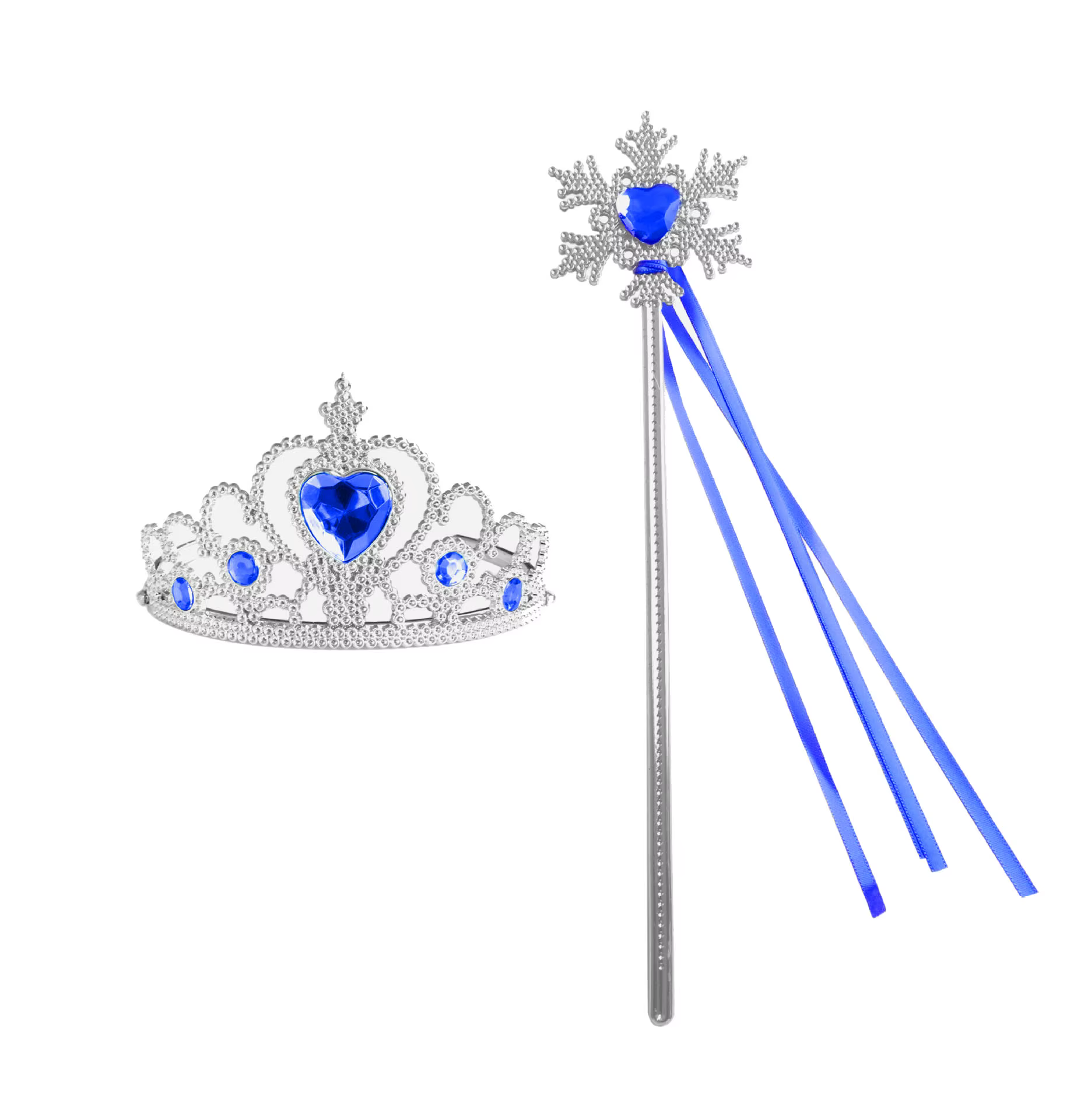 Ensemble de couronne de princesse Frozen, ornement pour enfants, cœur de pêche avec couronne de diam