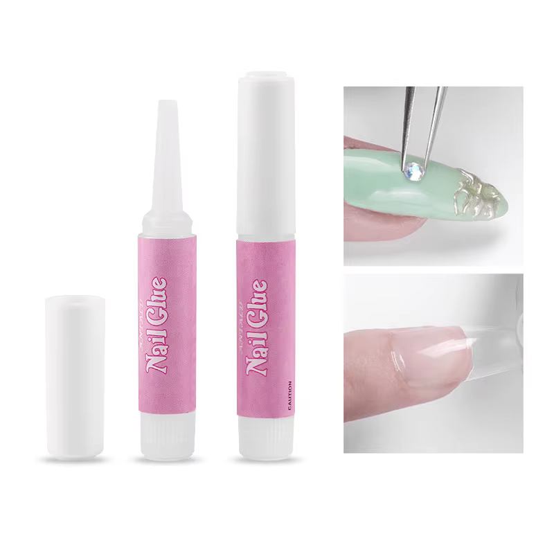 Colle Super forte pour faux ongles, 1/10/20 pièces, 2g, en acrylique, à pression, à séchage rapide,