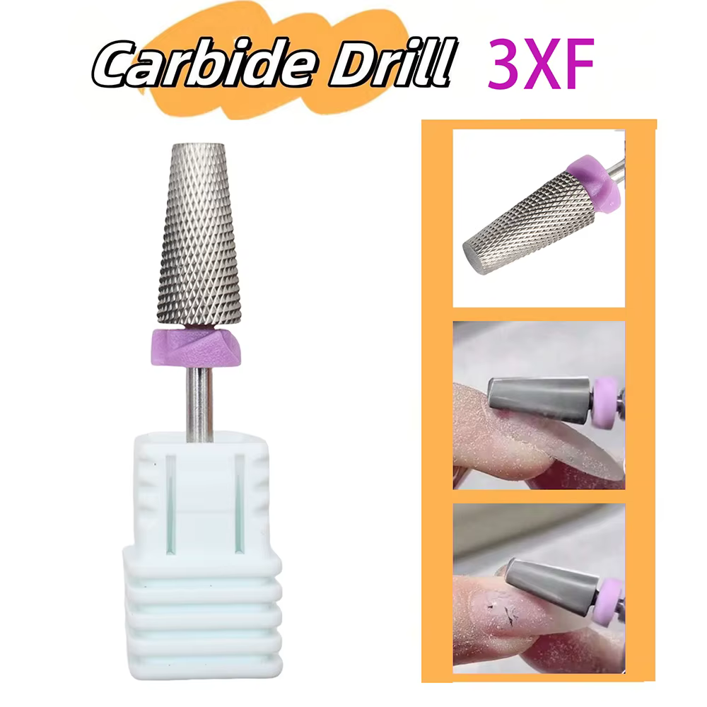 Fraise en carbure XXF pour manucure professionnelle, Machine de manucure rotative électrique, foret 