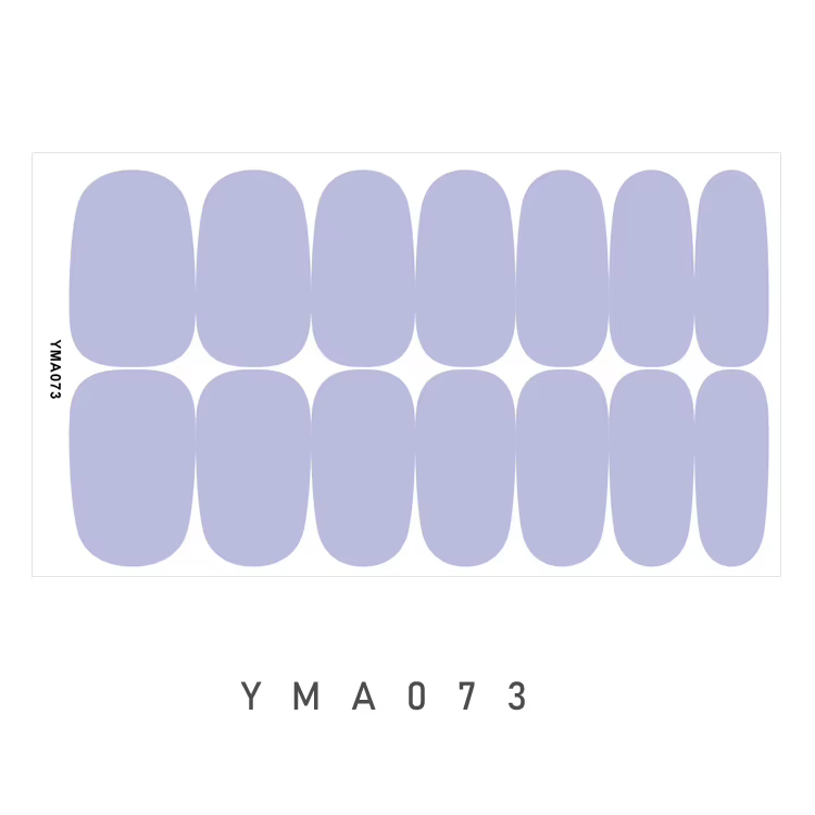 Autocollants pour ongles imperméables simples, couleur unie, fermes et pas faciles à tomber, Nail Ar
