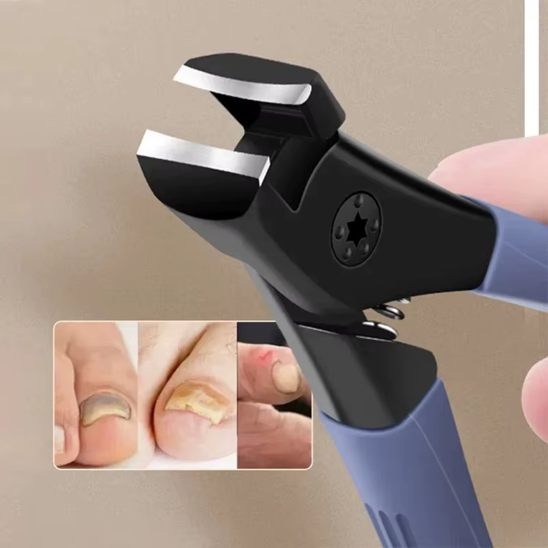 Coupe-ongles anti-éclaboussures, épais et dur, spécial, simple, grande taille, pour orteils ménagers