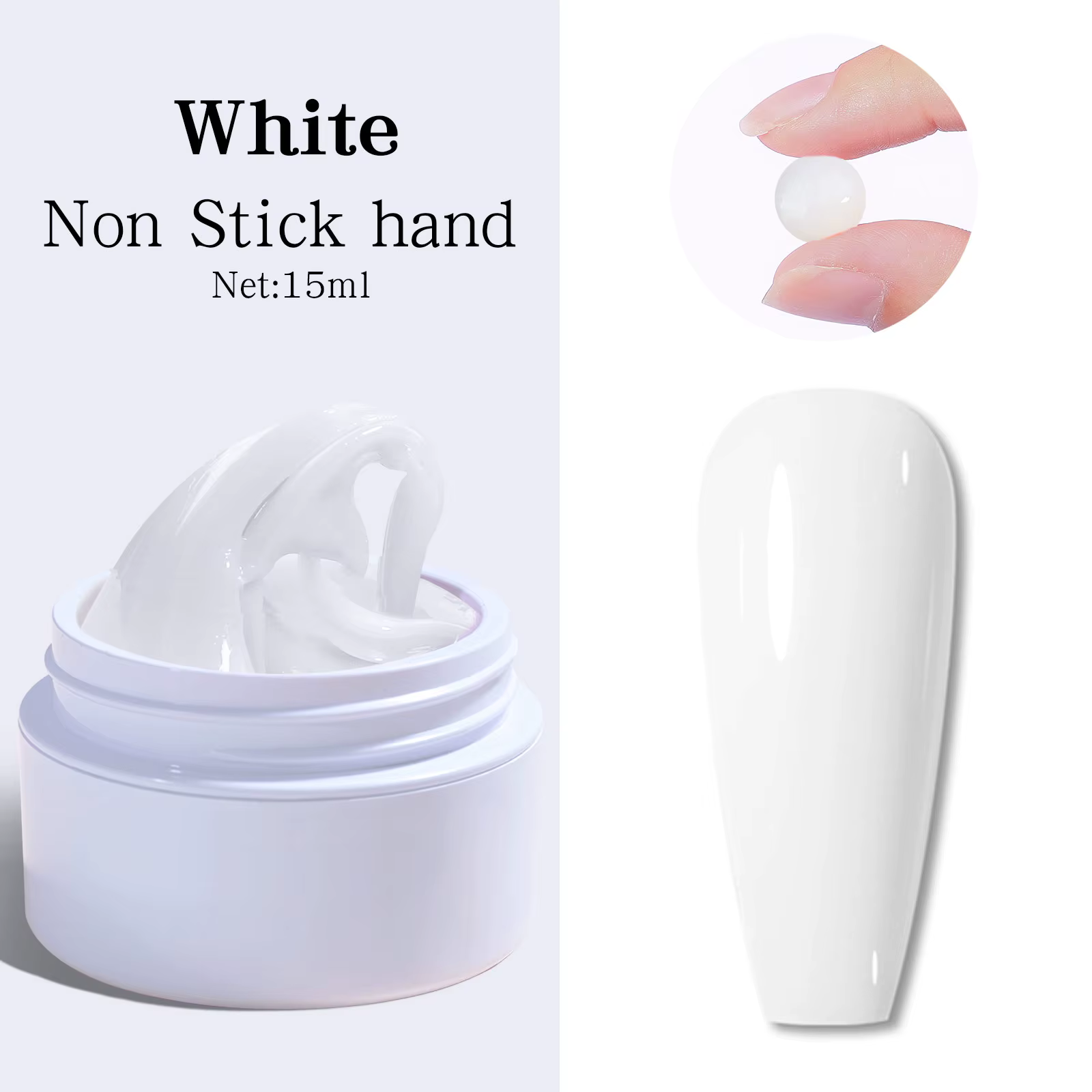 7pcs15ml ensemble de Gel d'extension d'ongle Gel d'extension d'ongle solide antiadhésif Sculpture 3d