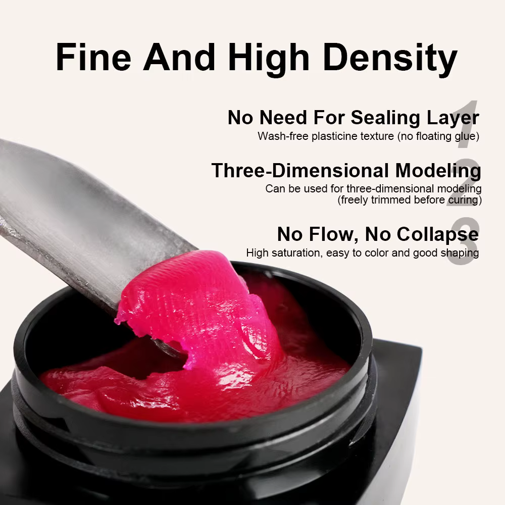 Gel de pâte à modeler UV pour Nail Art, bricolage, modèles de sculpture, Gel de plasticité 3D, sculp