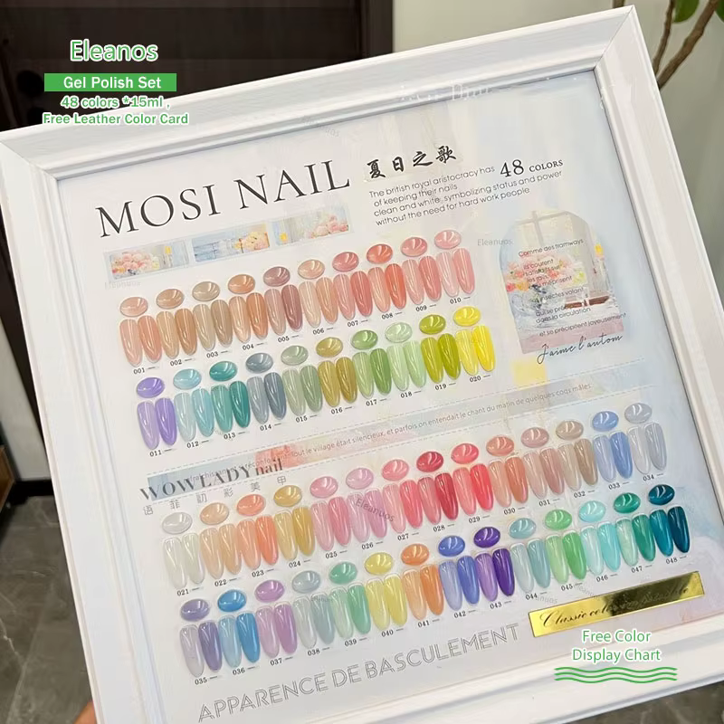 Eleanos 48 couleurs 15 ML ensemble de Gel pour ongles d'été pour Salon de manucure Gel ultraviolet v