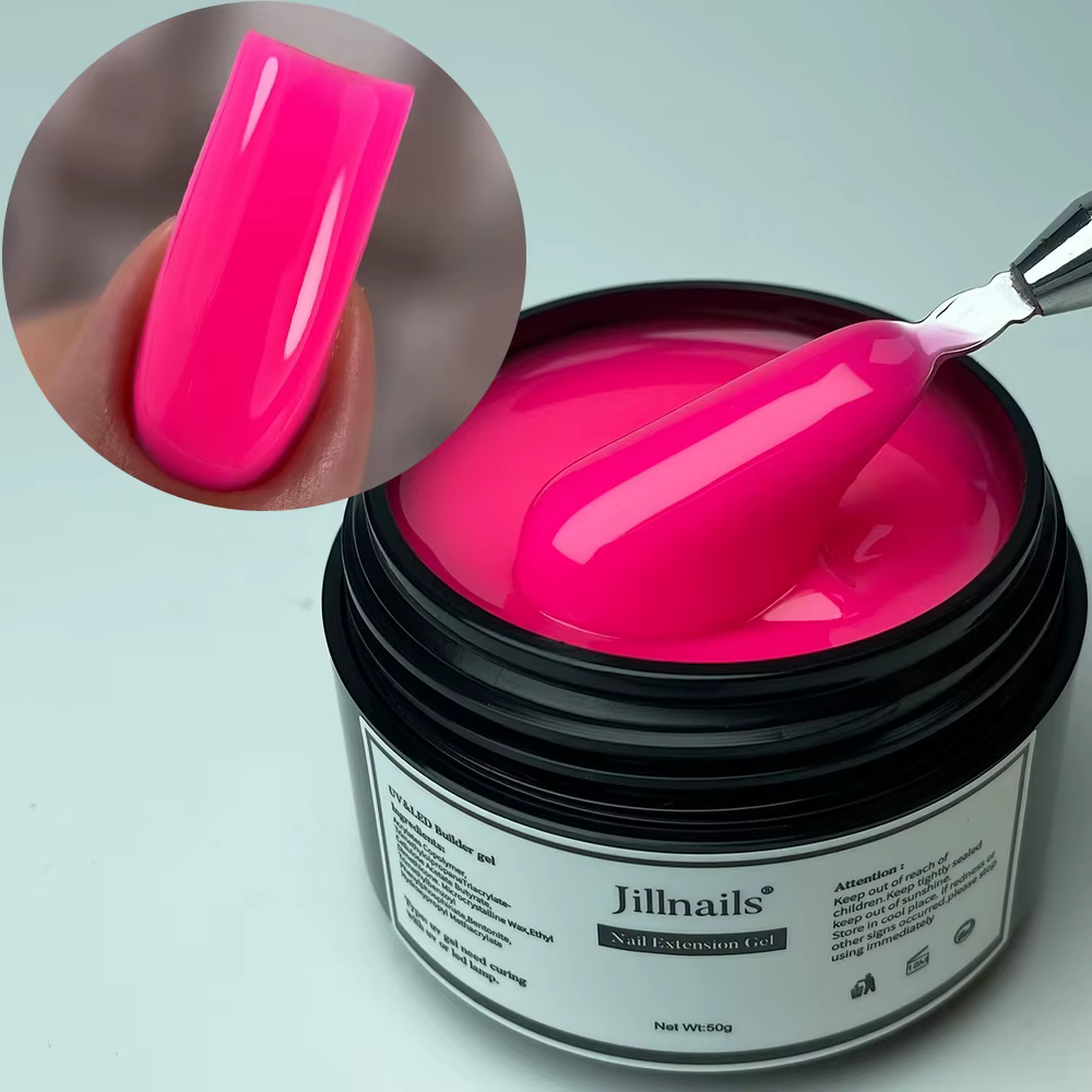 Jillnails néon Gel constructeur 50G/100G néon vert rose Orange rouge jaune constructeur UV dur Gel p