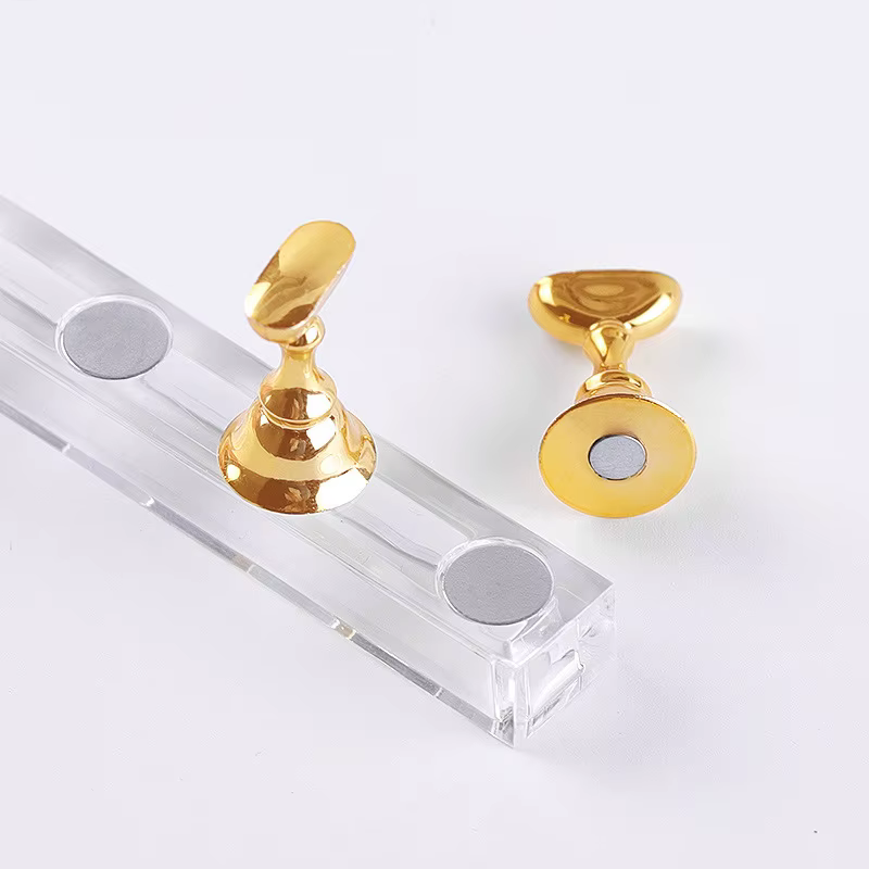 5/30 pièces/ensemble support magnétique pour ongles faux ongles pointe support de pratique support d