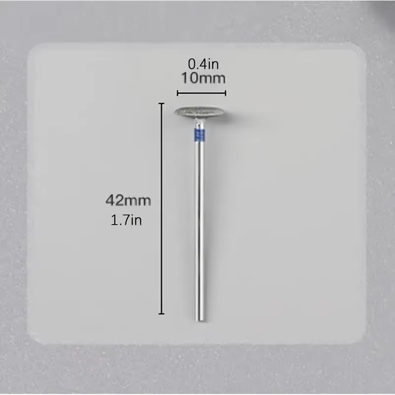 Tête de retrait diamant électrique foret à ongles disque meulage bavure T fraises broyeur coupe-cuti