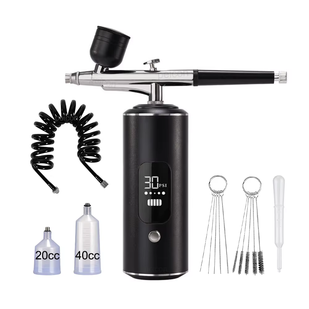Aérographe pour ongles avec compresseur, Mini aérographe portatif, Machine à ongles pour peinture, a